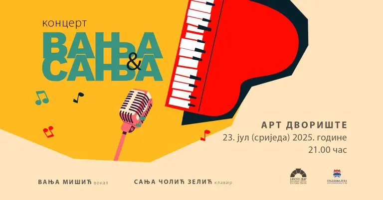 Muzički dijalog za glas i klavir: VANJA & SANJA u Art dvorištu