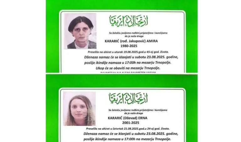 U subotu sahrana majke i kćerke koje su stradale u teškom udesu kod Prijedora