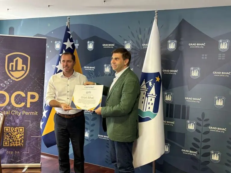 Bihać dobio ‘Digital tax free certifikat’, registracija obrta u tri koraka i u roku od jednog dana