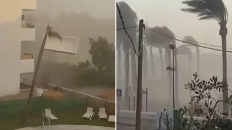 Veliko nevrijeme na španskoj obali: Vjetar nosio ljude u more, pijavica se pojavila iznenada (VIDEO)