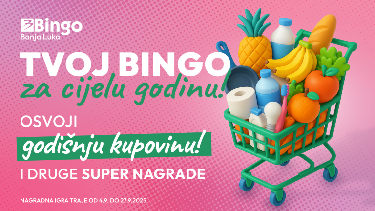 Bingo Banjaluka slavi rođendan uz nagradnu igru „Tvoj Bingo za cijelu godinu“