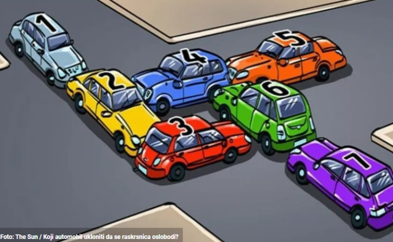 Test za vozače: Koji automobil ukloniti da se raskrsnica oslobodi?