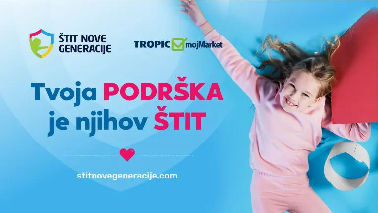 Tropic postao „Zaštitnik djece“: saradnja sa Udruženjem Nova generacija kao podrška djeci u riziku