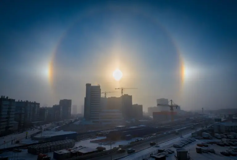 Uz minus 30: Rijedak atmosferski fenomen “halo” u Sibiru