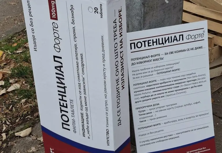 RESTART Srpska lansirao satirični „lijek“ za nisku izlaznost: Potencijal Forte poziva građane na izbore