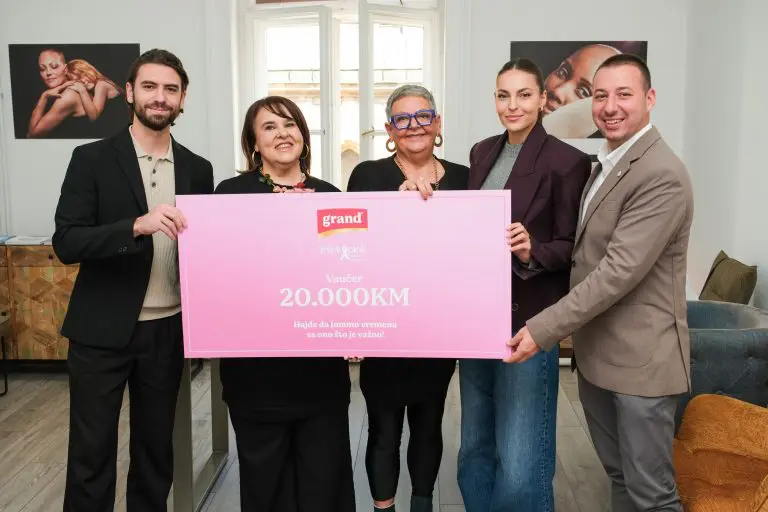 Grand kafa uručila donaciju u vrijednosti 20.000 KM udruženju Think Pink