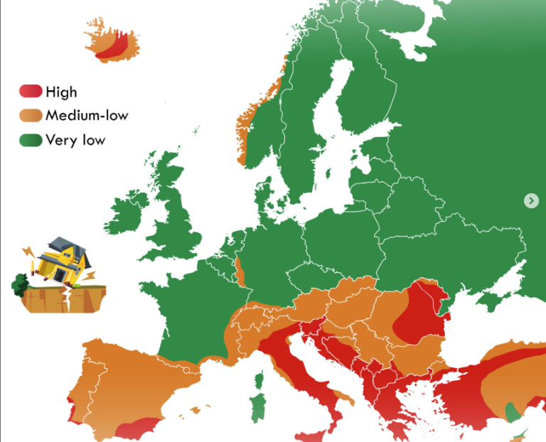 Objavljena nova karta: Gotovo cijeli Balkan u zoni najveće opasnosti!