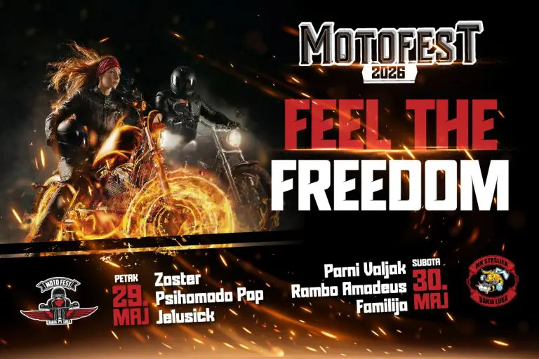 Moto Fest Banjaluka 2026 – Dva dana vrhunskog rokenrola na tvrđavi Kastel!