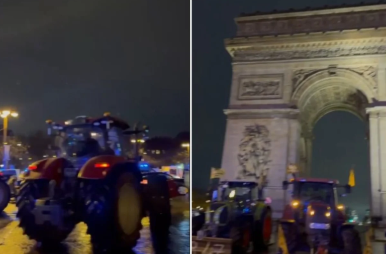 Poljoprivrednici blokirali Ajfelov toranj i Trijumfalnu kapiju!