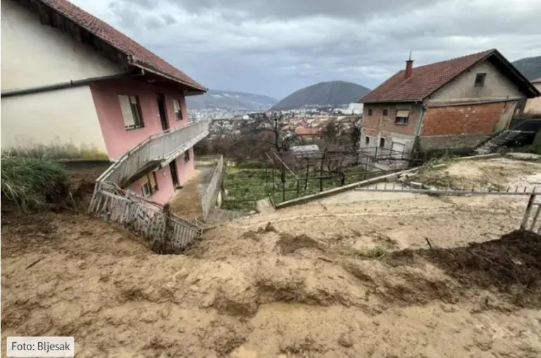 Osam kuća odsječeno kod Mostara, prijete nova klizišta