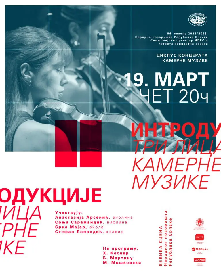 Introdukcije „Tri lica kamerne muzike“ u Narodnom pozorištu RS