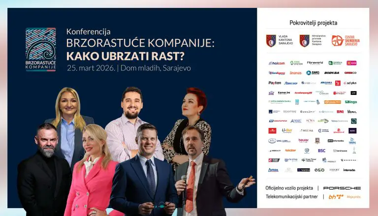 Više od 300 direktora i poduzetnika dolazi na konferenciju „Kako ubrzati rast?“ u Sarajevu