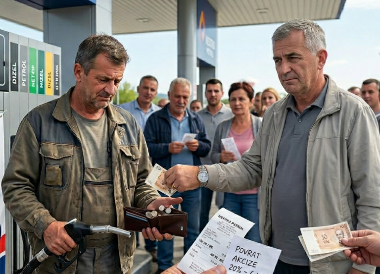 DODIKOV PROJEKAT NA TESTU: Evo koliko će stvarno dobiti građani od povrata akciza na gorivo!