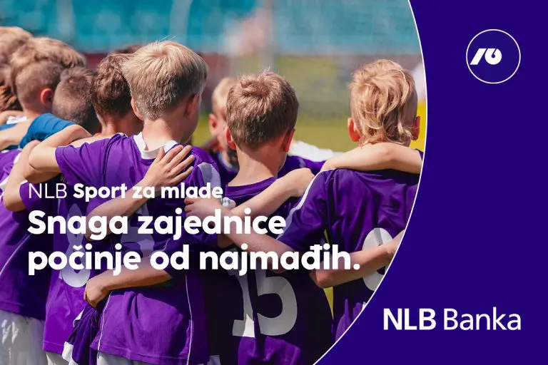Snaga zajednice počinje od najmlađih — odabrano 20 klubova u projektu „NLB sport za mlade 2025/2026“