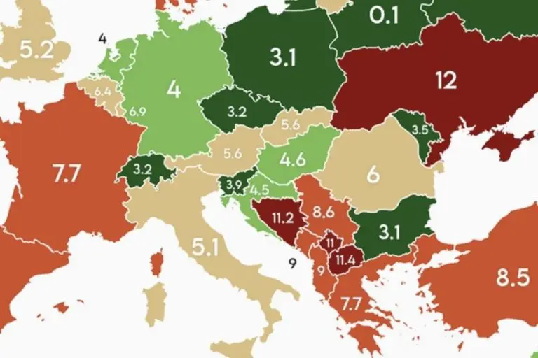 Internetom kruži nova mapa: Podaci za BiH su zabrinjavajući (FOTO)