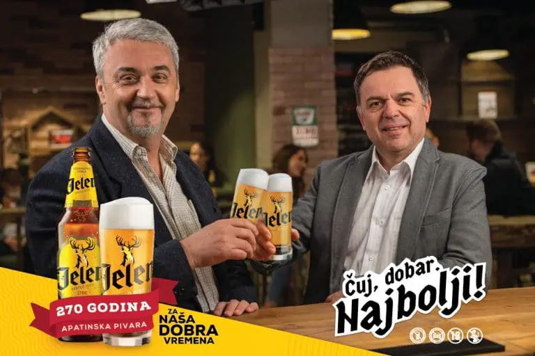 Nova kampanja Jelen piva donosi nastavak priče „Čuj, dobar. Najbolji!“ u duhu jubileja: Apatinska pivara proslavlja 270 godina postojanja!