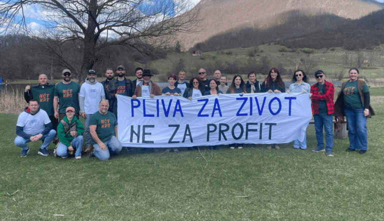 „Pliva za život, ne za profit!”: Protesti u Jezeru protiv geoloških istraživanja