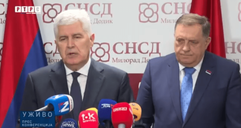 Dodik: “EU put je podmetačina” “Šmit je kreten”, Čović: “Partnerstvo na dobrom nivou” – nakon sastanka u Banjaluci