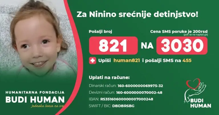 Apel za pomoć: Nina bije najvažniju životnu bitku!