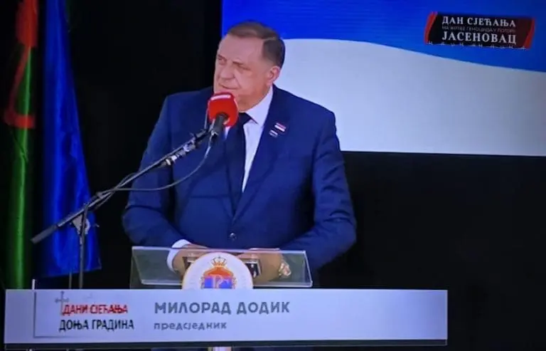 Predstavljajući se lažno Dodik zloupotrijebio komemorativni skup posvećen genocidu u Jasenovcu