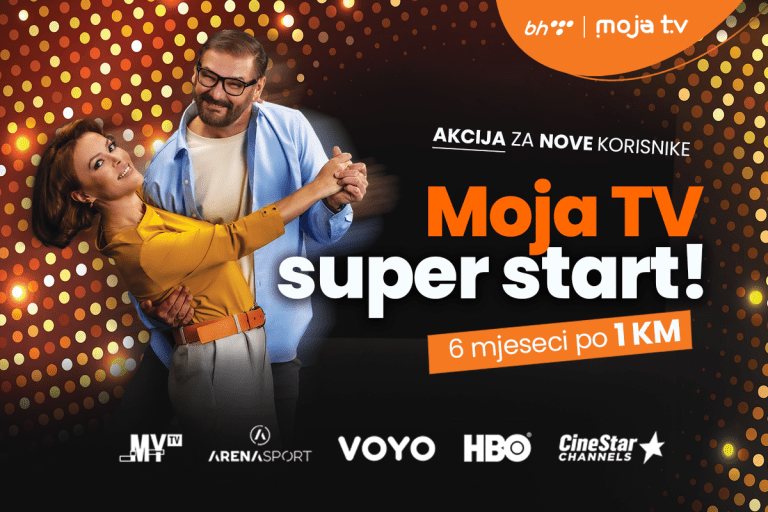 AKCIJA ZA NOVE KORISNIKE BH TELECOMA: Moja TV super start „6 mjeseci po 1 KM uz vrhunski TV sadržaj“