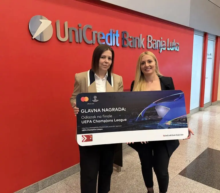 Mastercard i UniCredit Bank a.d. Banja Luka uručili glavnu  nagradu u nagradnoj igri “Budite dio spektakla”