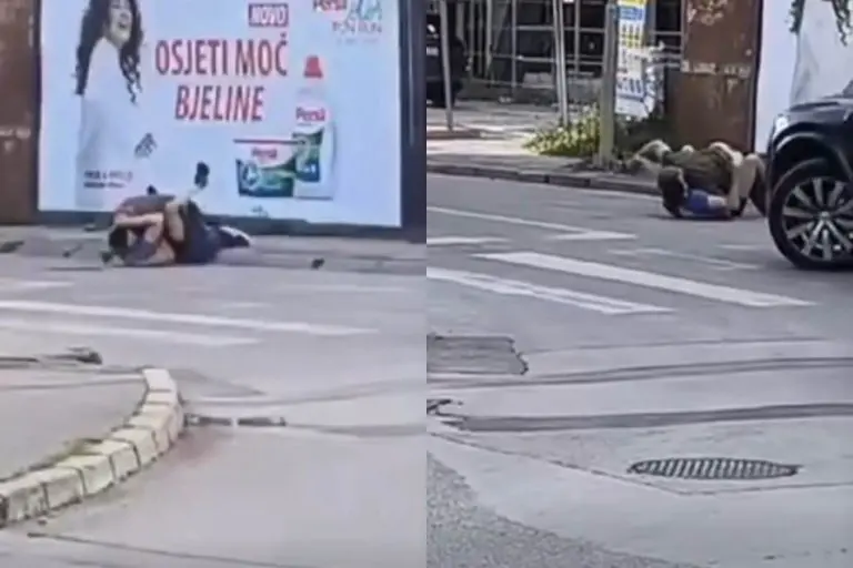 Nesvakidašnji incident u centru Banjaluke: Dva muškarca se tukla nasred ulice (VIDEO)