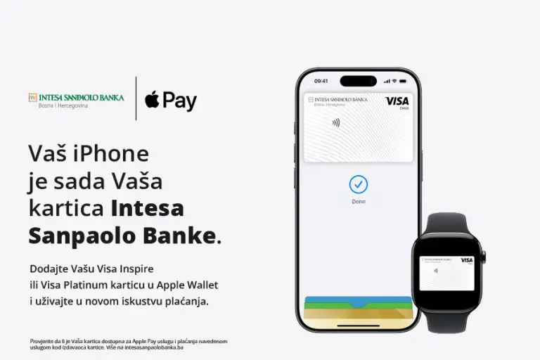 Intesa Sanpaolo Banka predstavlja Apple Pay za korisnike Visa kartica