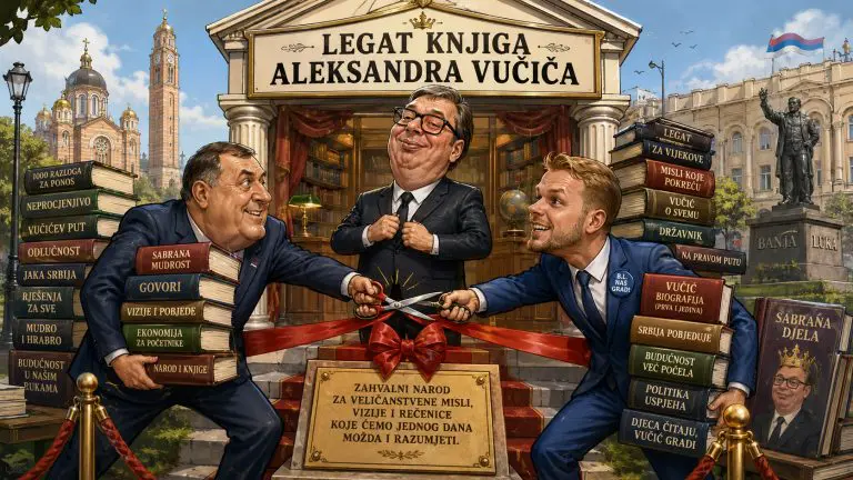 Dodik i Stanivuković otvaraju u Banjaluci “Legat knjiga Aleksandra Vučića”!?