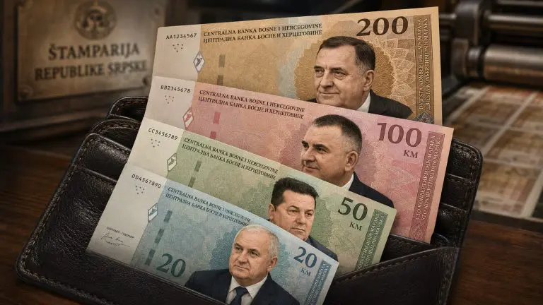 Vlast RS zahtijeva da na novoj seriji novčanica KM budu likovi Dodika, Minića, Stevandića, Đokića….