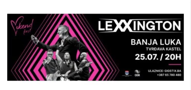 Lexington Bend stiže na Vikend Fest 2026 – Banja Luka očekuje jedan od najvećih koncerata ljeta  