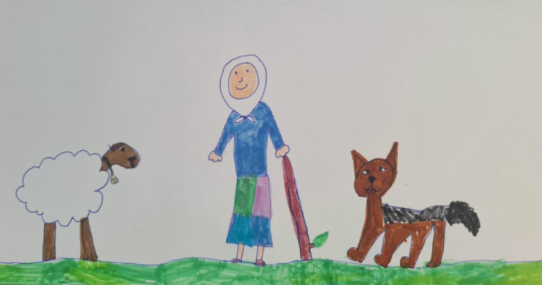 Ilustraciju je napravila M.A.(nepunih 6 godina)