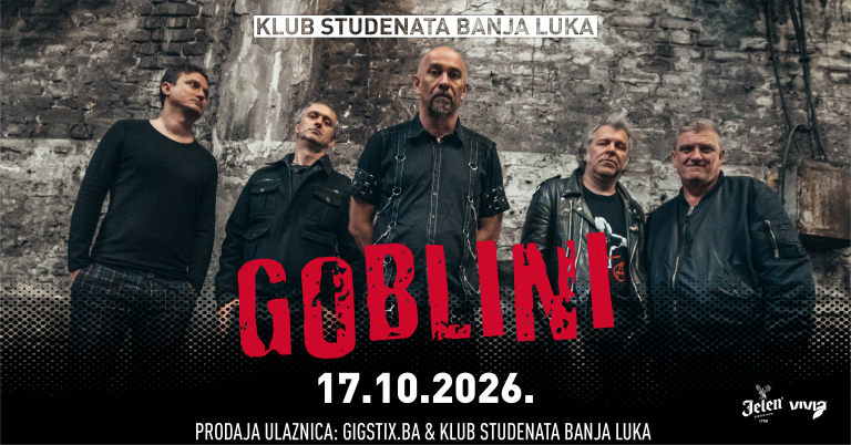 Goblini 17. oktobra u Banjaluci: Punk-rock energija stiže u Klub studenata