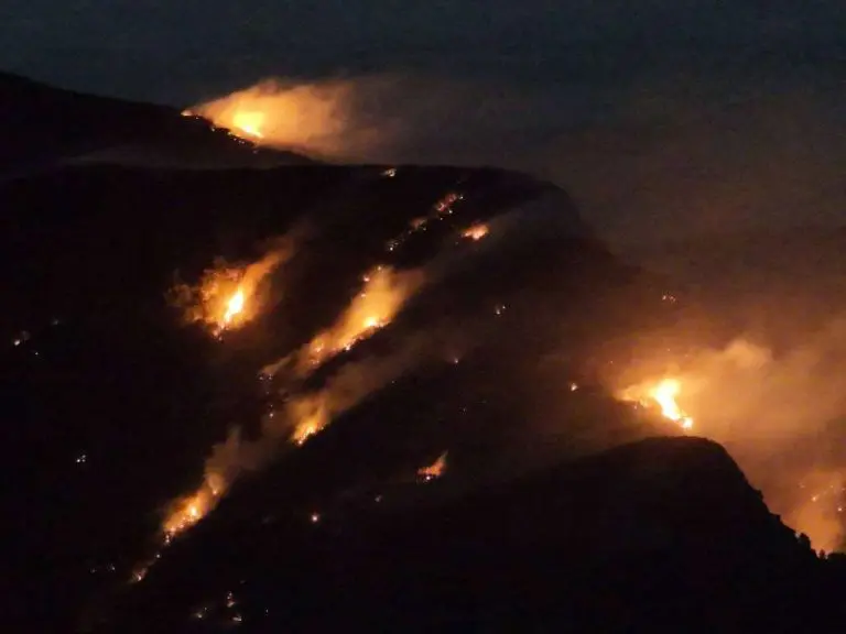 Požar na Čvrsnici i dalje aktivan, gašenje otežano zbog jakog vjetra i nepristupačnog terena
