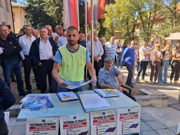 PROTEST I PETICIJA SA 3.000 POTPISA U BILEĆI: Mještani protiv solarne elektrane, opština traži izmjene