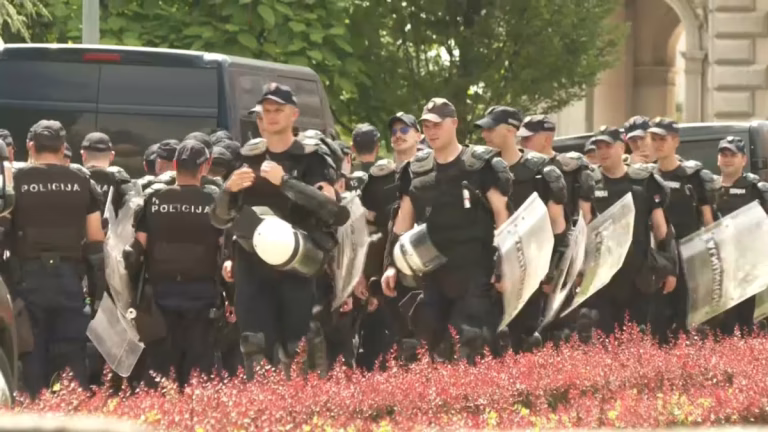 Jake policijske snage u Pionirskom parku