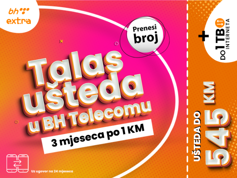 Najbolja akcija za sve: Uhvati Talas ušteda uz BH Telecom
