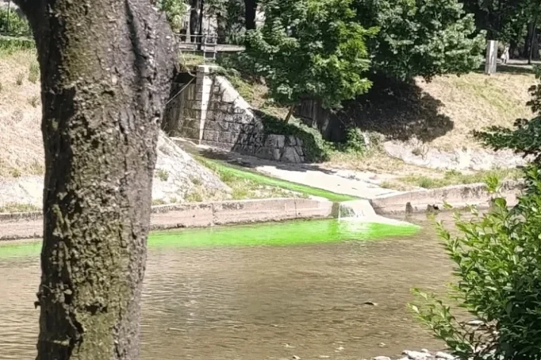 Izdato saopštenje o pojavi zelene boje u Miljacki