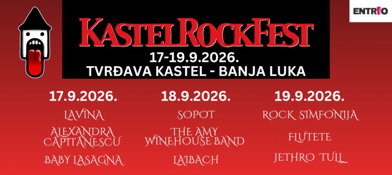 Kastel Rock Fest od 17. do 19. septembra 2026. godine